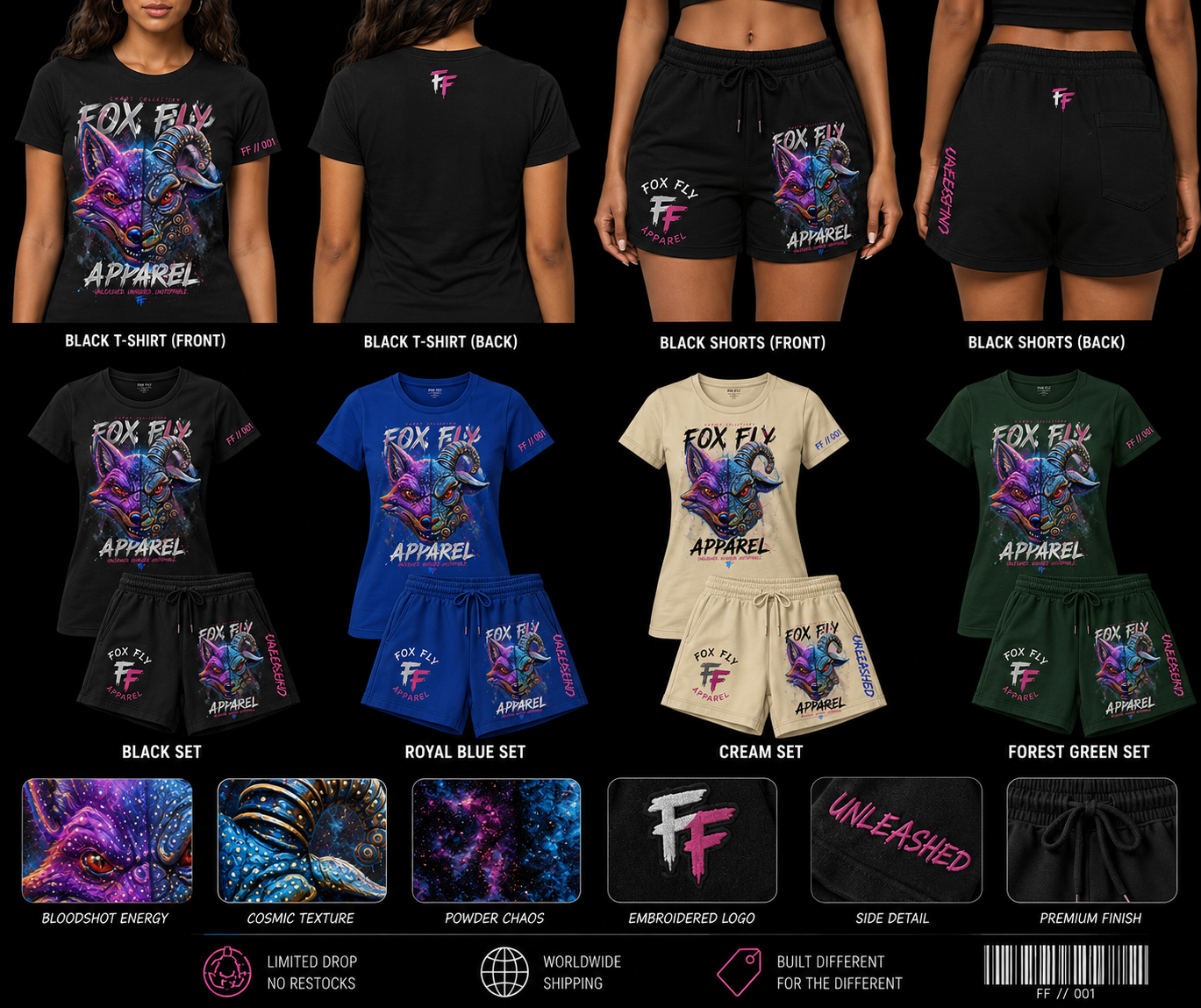Fox Fly Apparel – Chaos Collection Set (FF // 001)